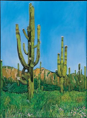 Saguaro in Bloom